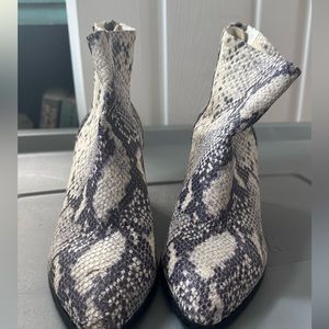 Steve Madden Snakeskin Booties